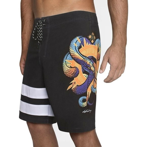Hurley Men's Phantom Team Ace Buchan 18" Boardshorts - Rainbow Serpent